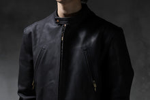 Load image into Gallery viewer, ierib exclusive single biker jacket / Nicolas Italy Vachetta (BLACK)