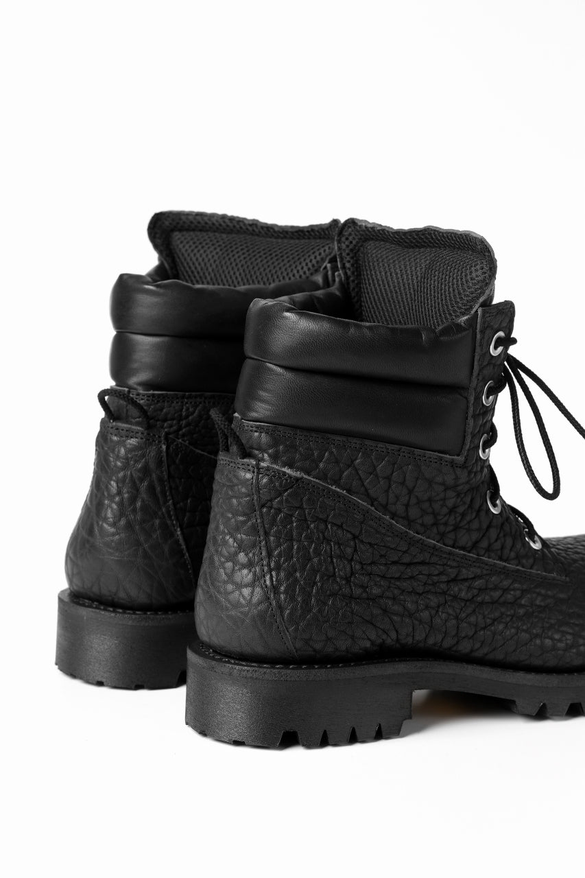 Portaille exclusive LEX-W20 TREK Laced Boots / ROUGH BULL (BLACK)