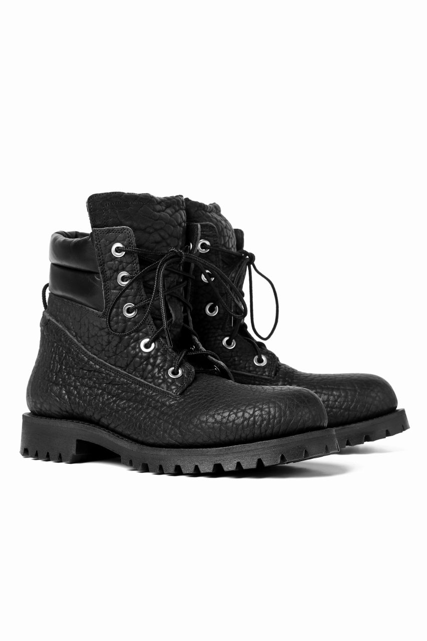 Portaille exclusive LEX-W20 TREK Laced Boots / ROUGH BULL (BLACK)