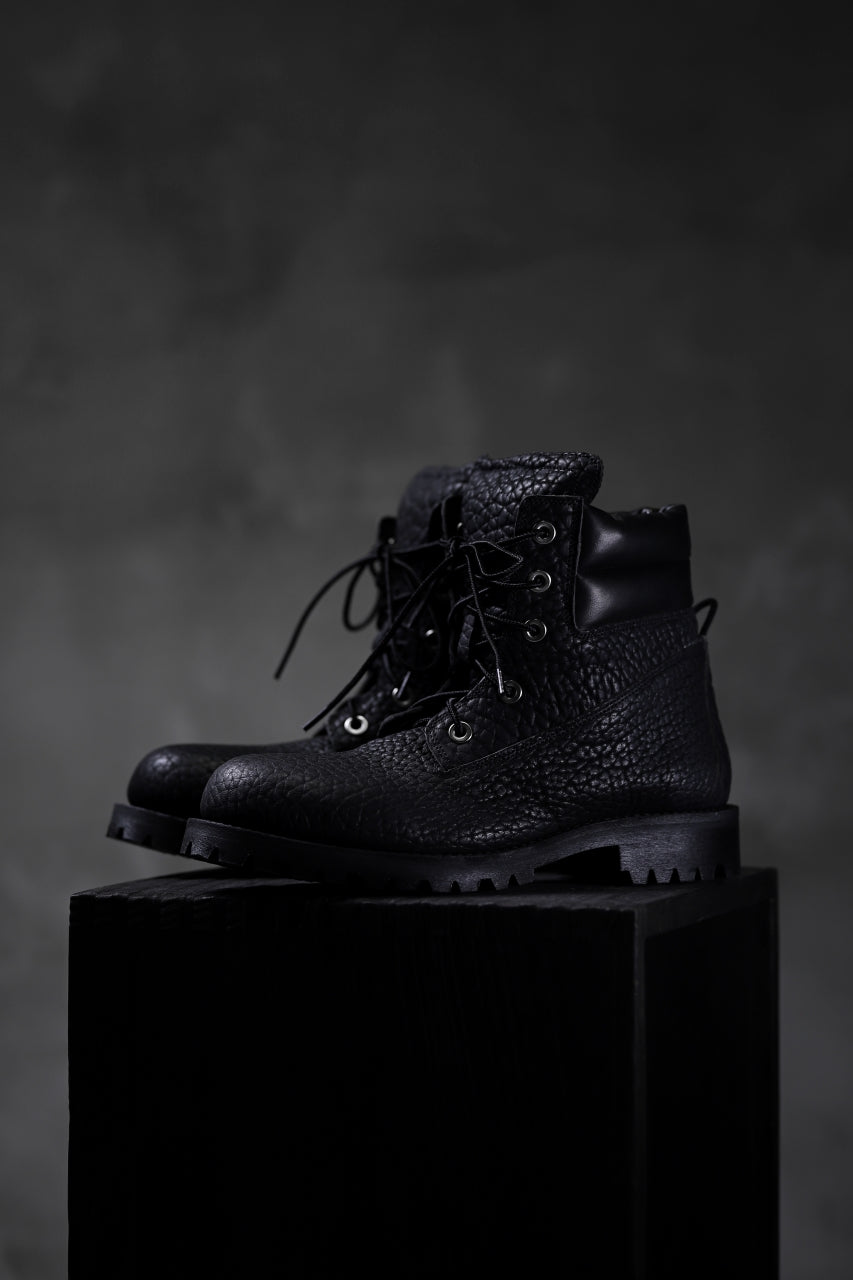 Portaille exclusive LEX-W20 TREK Laced Boots / ROUGH BULL (BLACK)