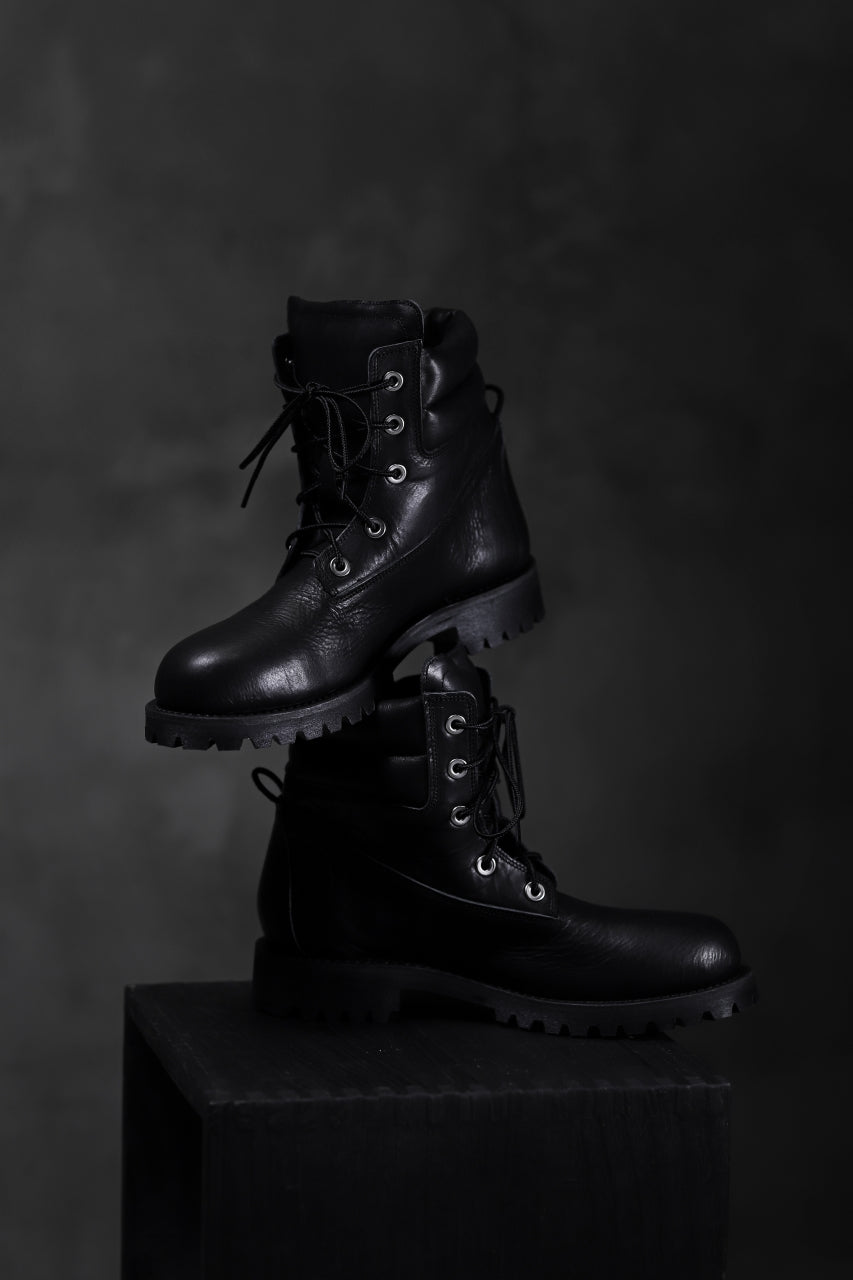 Portaille exclusive LEX-W20 TREK Laced Boots / VACCHETTA SMOOTH (BLACK)