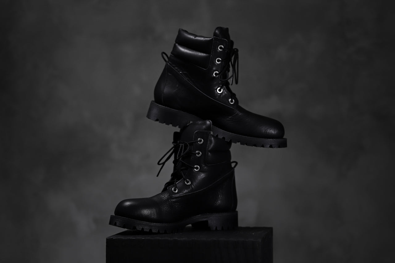 Portaille exclusive LEX-W20 TREK Laced Boots / VACCHETTA SMOOTH (BLACK)