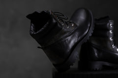 Load image into Gallery viewer, Portaille exclusive LEX-W20 TREK Laced Boots / VINTAGE &quot;re-build&quot; (BLACK / XXX)