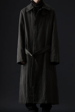 画像をギャラリービューアに読み込む, ISAMU KATAYAMA BACKLASH OVER COAT / GARMENT NATURAL DYED WOVEN + ELECTRIC HEATING LINER (LEAF)