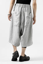 画像をギャラリービューアに読み込む, _vital tucked volume short pants / JP-ink dyed organic soft linen (L.GREY)