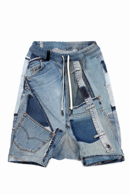 BACKLASH xx LOOM exclusive The Re-BUILD VINTAGE CUSTOM SARROUEL SHORTS (DENIM ASSORT-A)