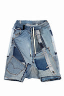 BACKLASH xx LOOM exclusive The Re-BUILD VINTAGE CUSTOM SARROUEL SHORTS (DENIM ASSORT-A)