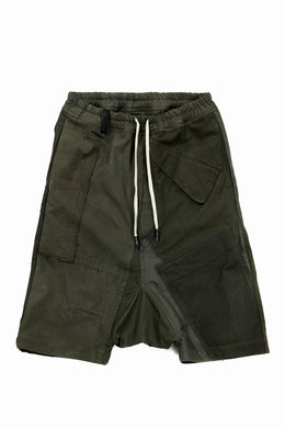 BACKLASH xx LOOM exclusive The Re-BUILD VINTAGE CUSTOM SARROUEL SHORTS (ARMY FIELD-A)