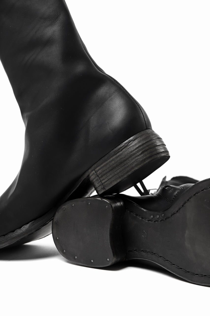 【予約商品】Portaille exclusive PL20 Asymmetry Layered Zip Boots (GUIDI FIORE / NERO)