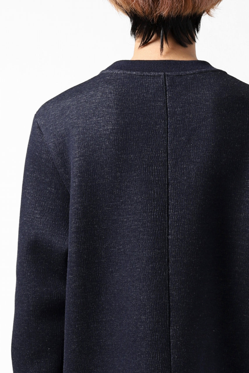 daub ROUGHCUT PULLOVER / DOUBLE KNIT JERSEY (NAVY)
