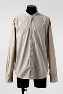 daub DYEING MINIMAL LS SHIRT / C.POPLIN (SAND)