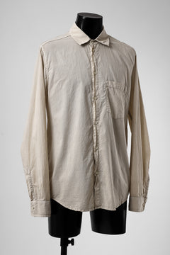 Load image into Gallery viewer, daub PLAIN COLLAR SHIRT / COLD DYED ORGANIC COTTON (SAND)