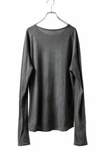 画像をギャラリービューアに読み込む, daub DYEING LS CUTSEWN SCAR STITCHED / C.JERSEY (GREY)