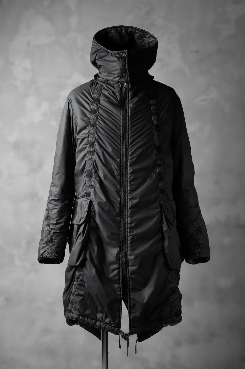 Load image into Gallery viewer, masnada REVERSIBLE PUFFER PADDED MODS COAT / WATER RESISTENT (BLACK)