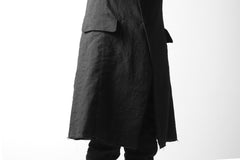 画像をギャラリービューアに読み込む, masnada SUMMER TRENCH COAT / COTONE DI LINO STAMPATO (BLACK)