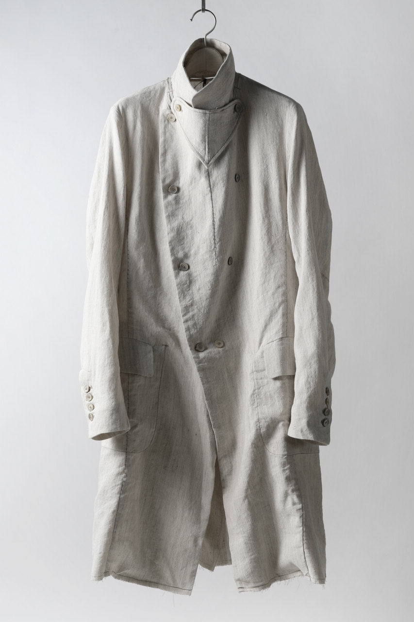 Load image into Gallery viewer, masnada SUMMER TRENCH COAT / COTONE DI LINO STAMPATO (CHARK)
