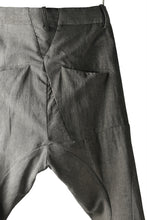 Load image into Gallery viewer, masnada TWIST SKINNY TROUSER / STRISCIA DI (ROCK SHADOW)