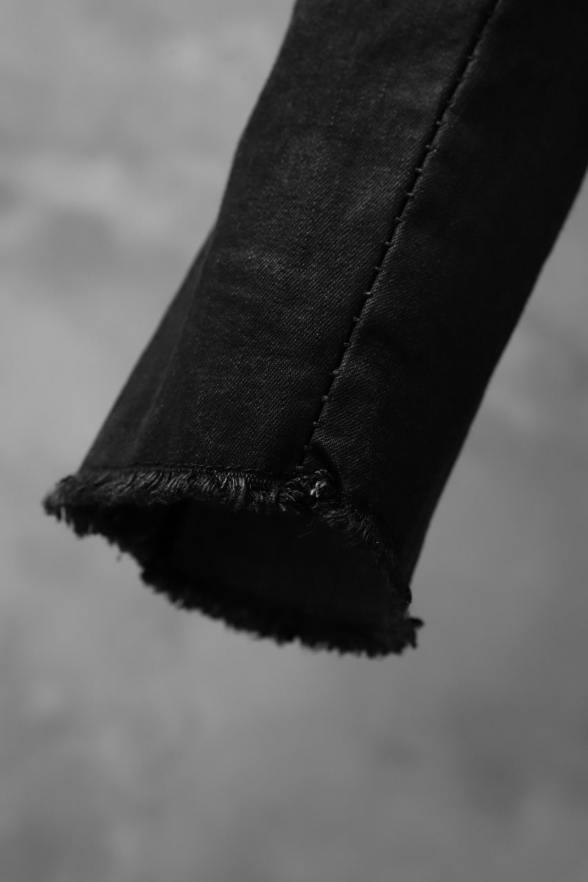 Load image into Gallery viewer, masnada EMBEDDED SLIM PANTS / DENIM ELASTICZZATO (BLACK)