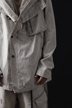 Load image into Gallery viewer, masnada CROPPED LOOSE POCKET PARKA JACKET / STRETCH COTTON RIPSTOP (FLINT)