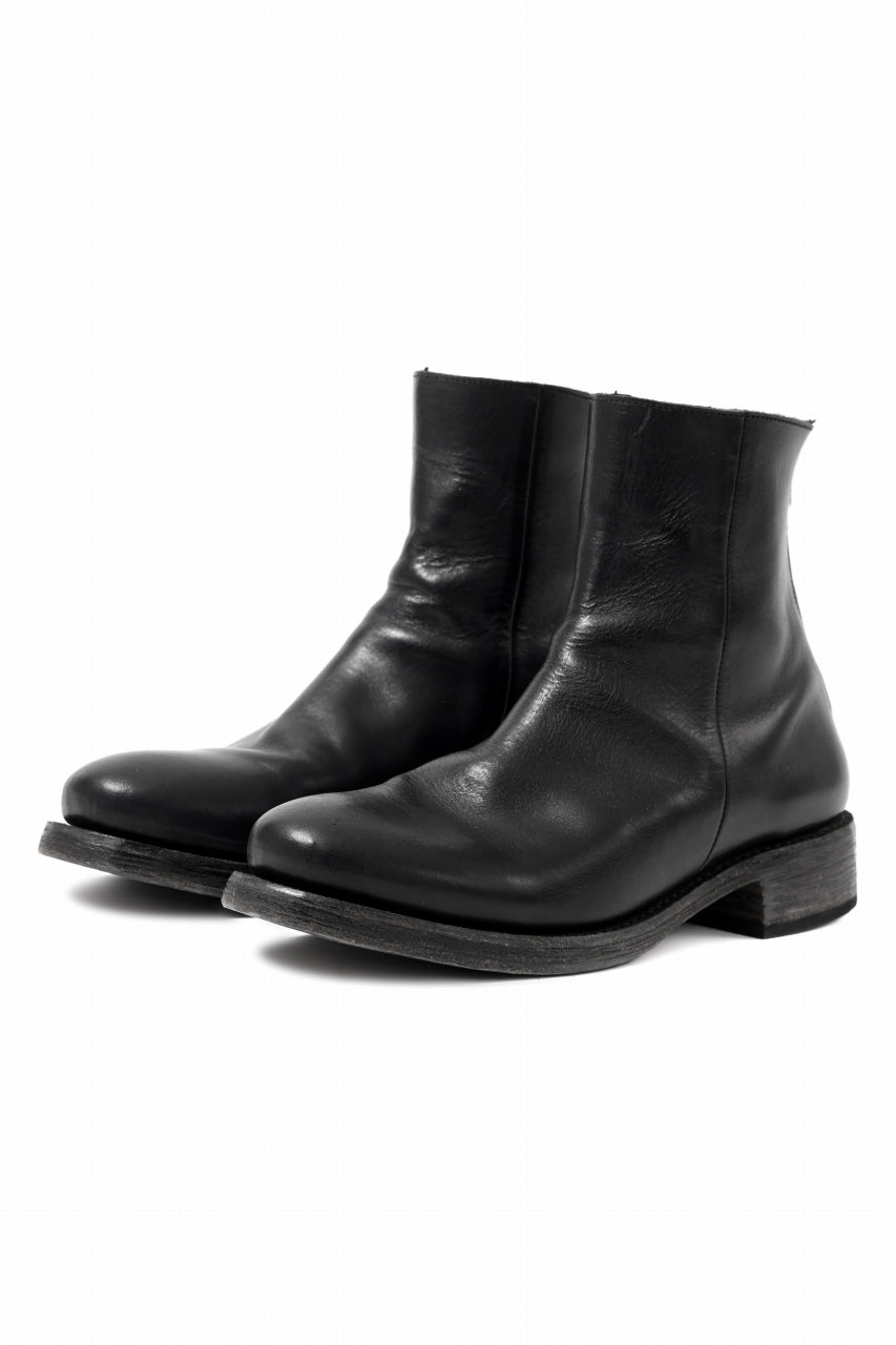 Load image into Gallery viewer, Portaille DRAPE BOOTS / ITALIAN VACHETTA-SMOOTH (BLACK)