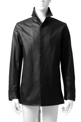 ISAMU KATAYAMA BACKLASH xx GUIDI COMMA 8 LEATHER SHIRT / CALF 