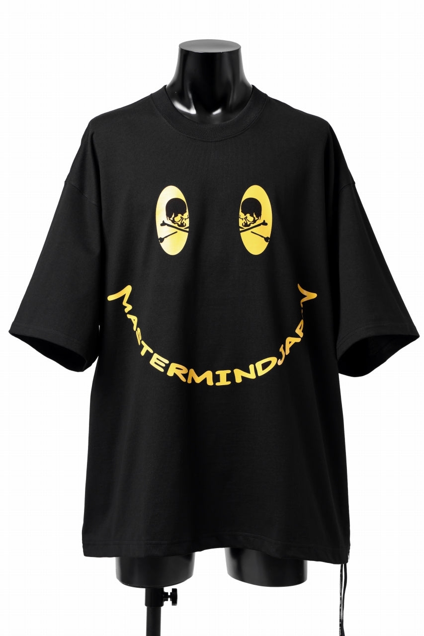 mastermind JAPAN FACE LOGO TEE / BOXY FIT (BLACK)