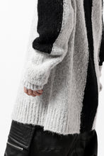 画像をギャラリービューアに読み込む, thomkrom HIGH COLLAR KNIT PULLOVER / ALPACA WOOL (LIGHT GREY x BLACK)