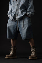 画像をギャラリービューアに読み込む, mastermind JAPAN LIGHT OZ SELVEDGE DENIM WORK SHORTS / SPECIAL WATER REPELLENT (INDIGO)