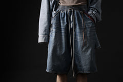 画像をギャラリービューアに読み込む, mastermind JAPAN LIGHT OZ SELVEDGE DENIM WORK SHORTS / SPECIAL WATER REPELLENT (INDIGO)