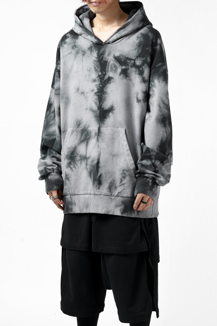 Load image into Gallery viewer, thomkrom DYEING SWEATSHIRT HOODIE / FRENCH TERRY ORGANIC (MARBLE T109)