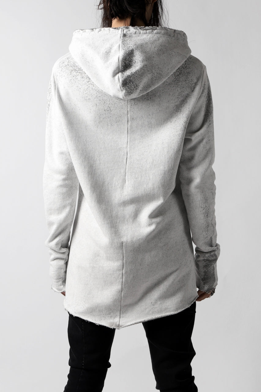 thomkrom PAINT DYED PULL OVER PARKA / OVER LOCKED (OFF WHITE)
