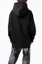 画像をギャラリービューアに読み込む, thomkrom SWEATSHIRT HOODIE-DUAL / FRENCH TERRY ORGANIC (BLACK)