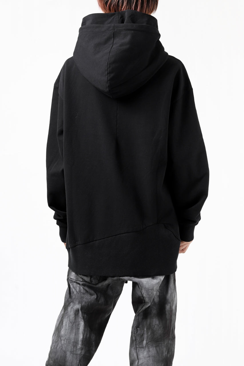 thomkrom SWEATSHIRT HOODIE-DUAL / FRENCH TERRY ORGANIC (BLACK)