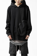 画像をギャラリービューアに読み込む, thomkrom SWEATSHIRT HOODIE-DUAL / FRENCH TERRY ORGANIC (BLACK)