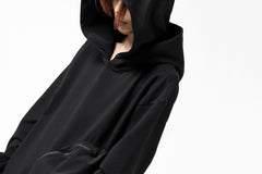 画像をギャラリービューアに読み込む, thomkrom SWEATSHIRT HOODIE-DUAL / FRENCH TERRY ORGANIC (BLACK)