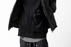 画像をギャラリービューアに読み込む, thomkrom SWEATSHIRT HOODIE-DUAL / FRENCH TERRY ORGANIC (BLACK)