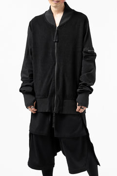 画像をギャラリービューアに読み込む, thomkrom MA-1 JACKET / SOFT FROTTEE (BLACK)