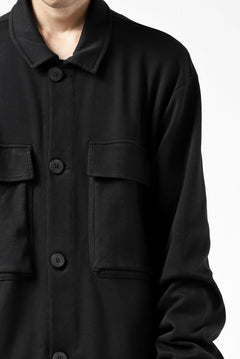 Load image into Gallery viewer, thomkrom WORK COAT / MEDIUM JERSEY (BLACK)