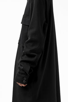 Load image into Gallery viewer, thomkrom WORK COAT / MEDIUM JERSEY (BLACK)