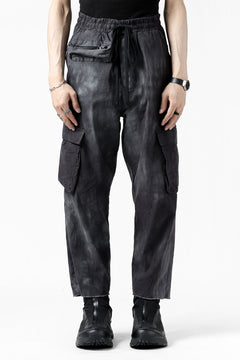 画像をギャラリービューアに読み込む, thomkrom DRAW STRINGS CARGO TROUSERS / DYEING WOVEN ELASTIC (MARBLE T109)