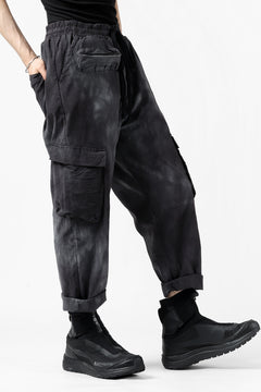 画像をギャラリービューアに読み込む, thomkrom DRAW STRINGS CARGO TROUSERS / DYEING WOVEN ELASTIC (MARBLE T109)