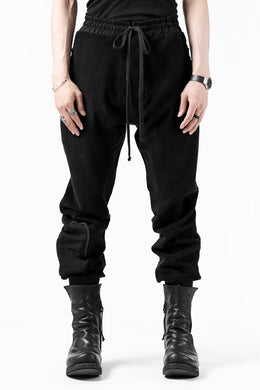 thomkrom RADICAL POCKETS EASY TROUSERS  / SOFT FROTTEE (BLACK)