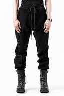 thomkrom RADICAL POCKETS EASY TROUSERS / SOFT FROTTEE (BLACK)