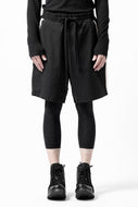 thom/krom SIDE LINE SHORTS / ELASTIC VISCOSE (BLACK)