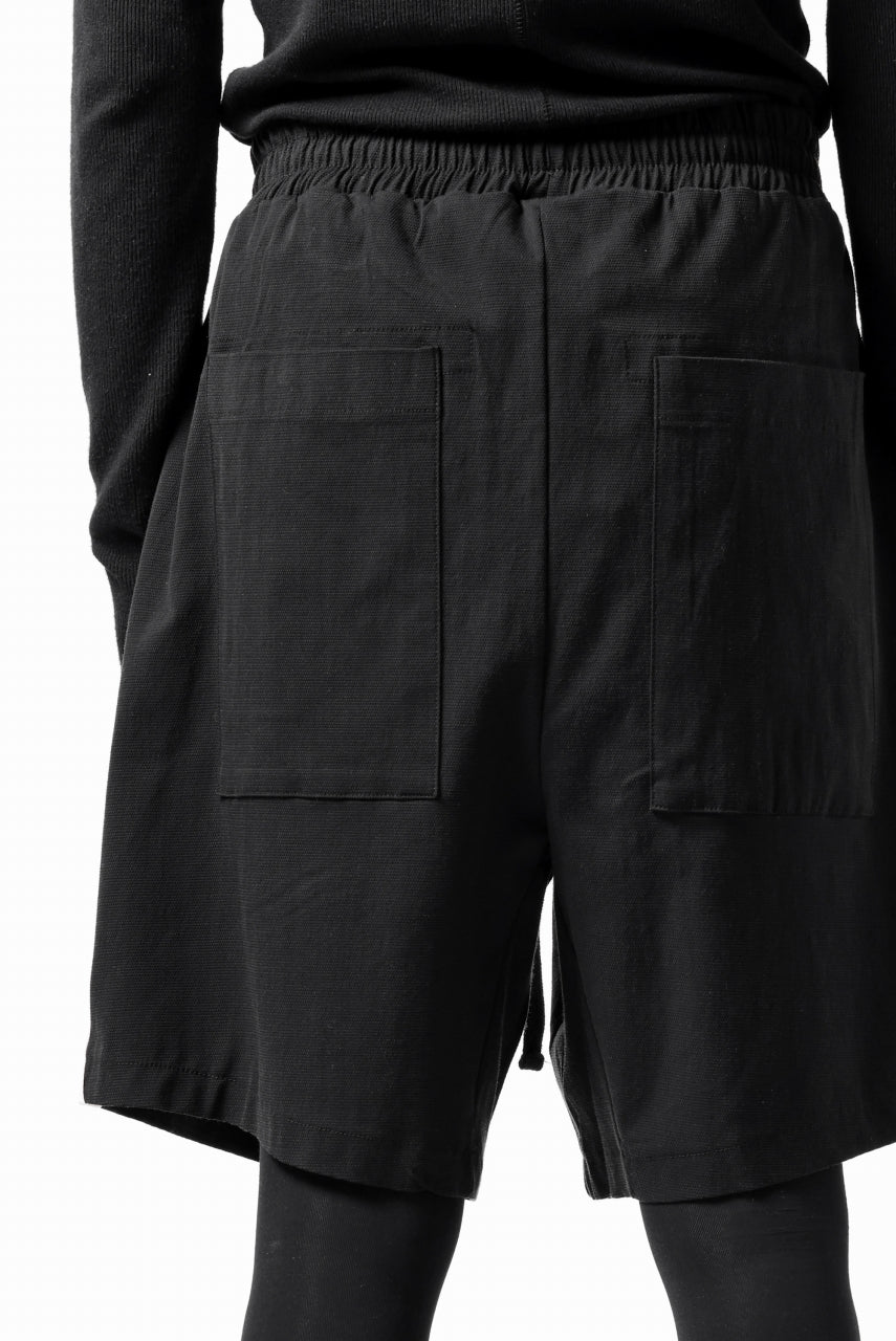 Load image into Gallery viewer, thom/krom SIDE LINE SHORTS / ELASTIC VISCOSE (BLACK)