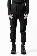 thom/krom WORKED EASY JOGGER PANTS / WAFFLE JERSEY (BLACK)