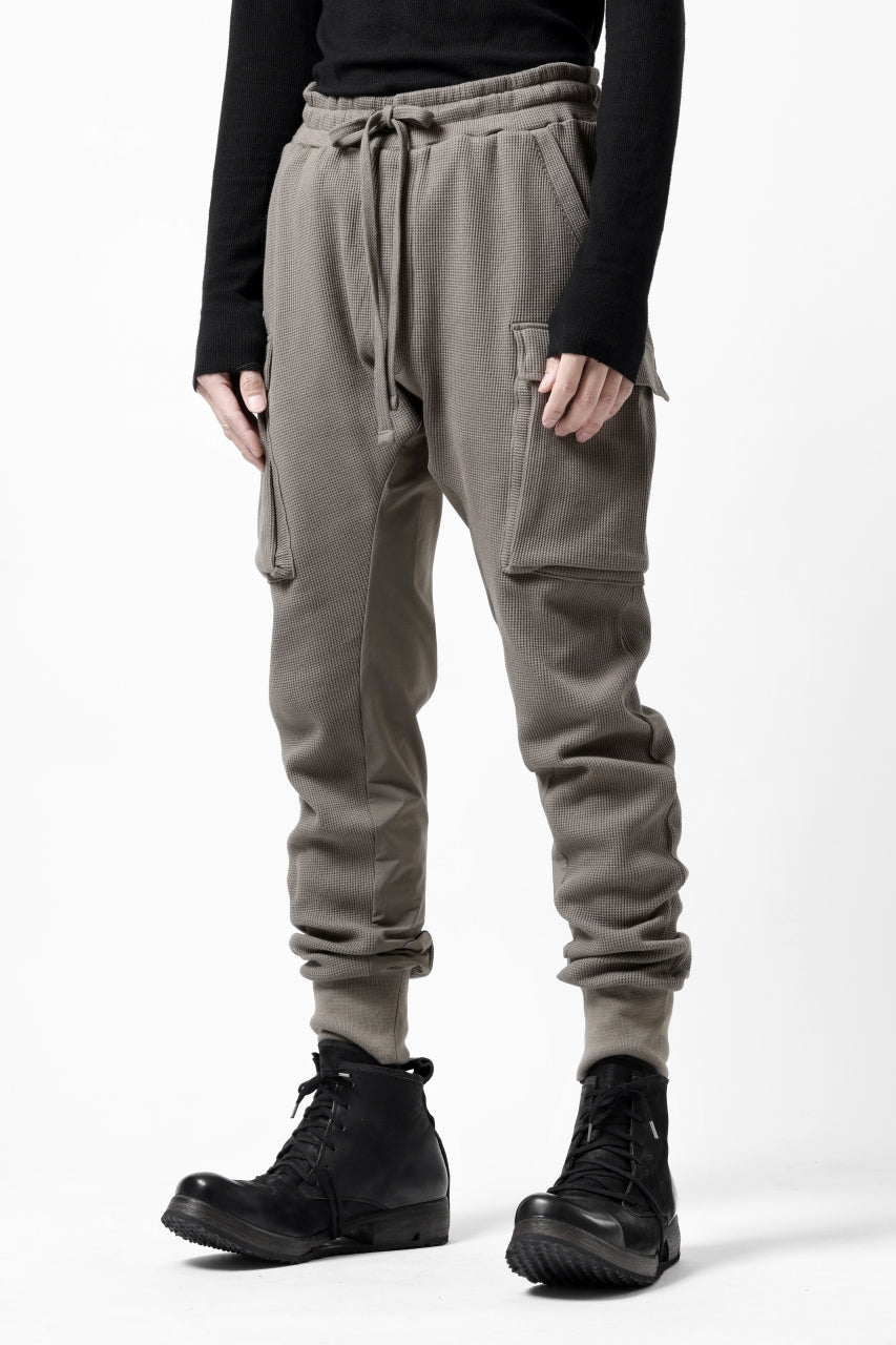 thom/krom WORKED EASY JOGGER PANTS / WAFFLE JERSEY (FOSSIL)の商品