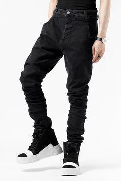 Load image into Gallery viewer, thomkrom SCAR STITCH SKINNY TROUSERS / SUPER STRETCH DENIM (DARK GREY)