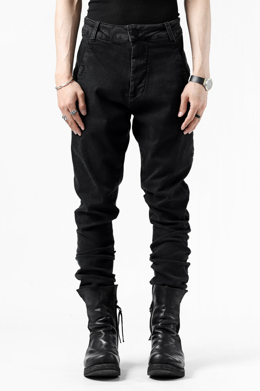 thomkrom SCAR STITCH SKINNY TROUSERS / SUPER STRETCH DENIM (DARK