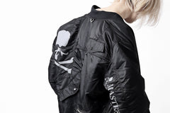 Load image into Gallery viewer, mastermind WORLD x ALPHA INDUSTRIES RIVERSIBLE MA-1 BOMBER JACKET (BLACK)